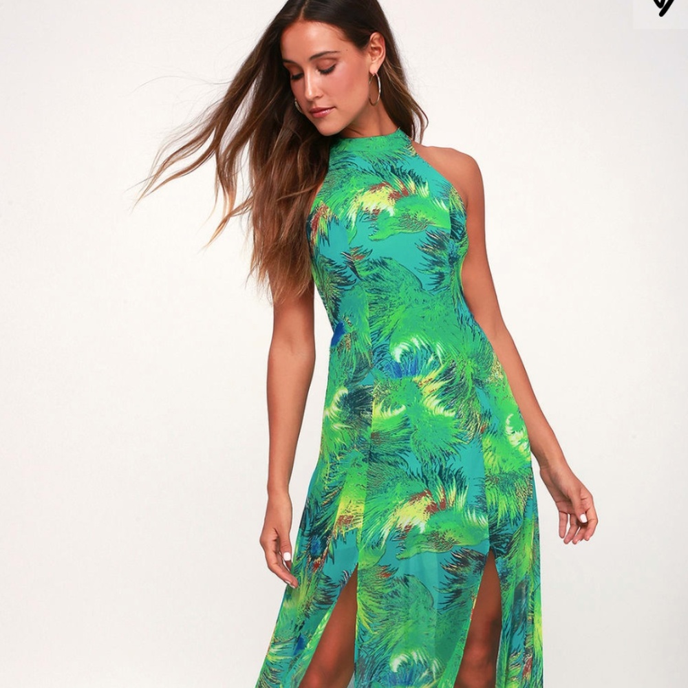 LuLu's Multicolor Maxi Dress - Worn Once